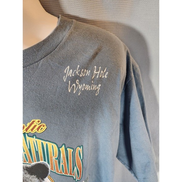 Vtg 90s Murina Jackson Hole WY Bear American Naturals T-Shirt Size‎ XL - Picture 3 of 9